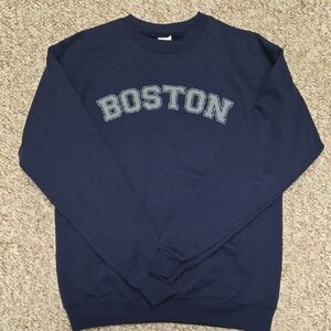 Hanes Dark Blue Boston Crewneck Sweater